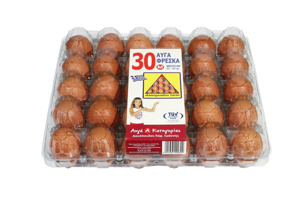 Αυγά 53 63 γρ. medium 30αδα